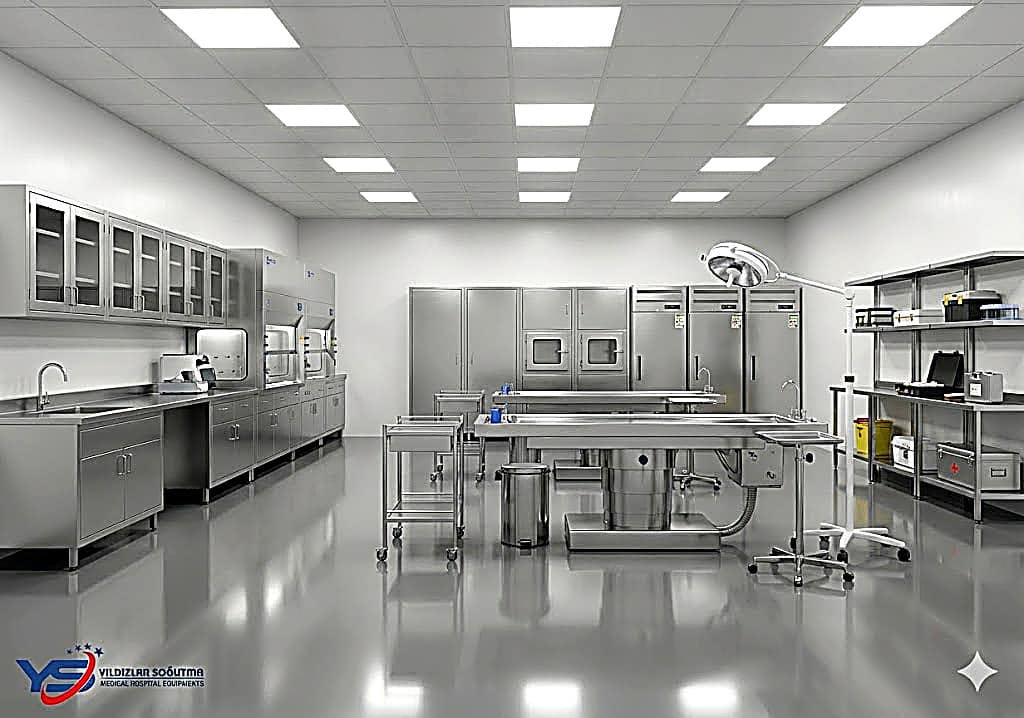 Yıldızlar Soğutma güvencesiyle Hastane ve Adli Tıp Laboratuvar Ekipmanları Paslanmaz çözümlerinde hijyen, dayanıklılık ve uzun ömürlü kullanım sunuyoruz. Paslanmaz çelik yapısıyla kolay temizlenir, yoğun kullanıma uygundur ve steril alan standartlarına uyum sağlar. İhtiyaca özel ölçülendirme, kaliteli işçilik ve güvenilir teslimat süreçlerimizle sağlık ve adli tıp birimlerine profesyonel çözümler sağlıyoruz. Projenize uygun paslanmaz laboratuvar ekipmanları için teklif alın, doğru ürünü doğru kalitede seçin.