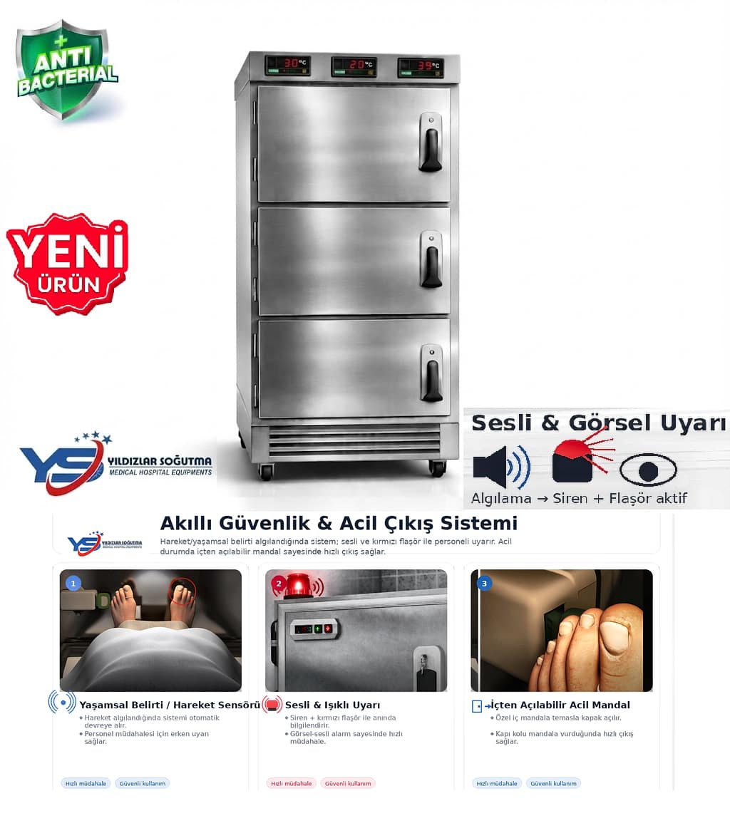 EKAP ve kurum alımlarına uygun klimalı tabut, seyyar/mobil morg çözümleri. Teknik şartname, katalog ve teklif dosyası için iletişime geçin.