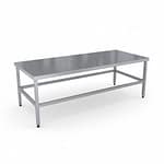 304 kalite paslanmaz krom çelik gasil masası. 5 cm derinlikli üst tabla, su yolu izli tasarım, hijyenik ve antibakteriyel yüzey, ergonomik pis su çıkışı. Yıldızlar Soğutma kalitesiyle yıllarca güvenli kullanım.