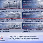Yıldızlar Soğutma; morg sistemleri, otopsi masaları, gasil–teneșir masaları ve paslanmaz ekipmanlarda hijyenik, dayanıklı ve kurumsal çözümler sunar.