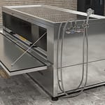 Üstü yıkamalı altı morg ünitesi; ızgaralı ferforje cenaze yıkama alanı, sıcak–soğuk batarya ve taşma yapmayan drenaj sistemiyle modern gasilhane çözümü. Yıldızlar Soğutma kalite, güven, zamanında teslimat.