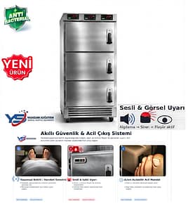 Morg Dolabı & Morg Ünitesi (Önden Kapaklı) | DFX R-XLINE Cooling – Yıldızlar Soğutma