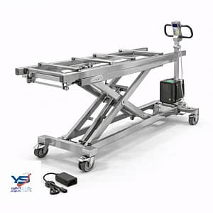 Paslanmaz Cenaze Kaldırma Arabası | Şarjlı Elektrikli 250 Kg
