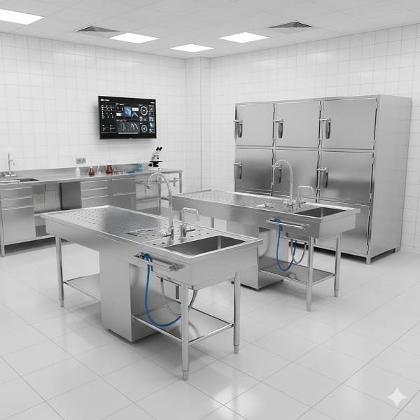 Hastane ve adli tıp alanlarında kullanılan ekipmanlar, sıradan bir ürün grubu değildir; burada ölçü hijyen, güvenlik ve kesintisiz hizmettir. Bu nedenle üretimini yaptığımız paslanmaz krom çelik sistemler; yoğun kullanıma uygun, kolay temizlenebilir, uzun ömürlü ve kurumsal standartlara uyumlu olacak şekilde tasarlanır. İster bir hastane morgu, ister adli tıp birimi olsun; süreçler duramaz. Biz de yaklaşımımızı buna göre kurarız: doğru malzeme + sağlam işçilik + sahada güçlü teknik servis. Sonuç: ilk günkü gibi çalışan, güven veren ve yıllarca işletme maliyetinizi düşüren ekipman. Paslanmaz Krom Çelik Adli Tıp ve Hastane Ekipmanları | İmalat, Yerinde Teknik Servis