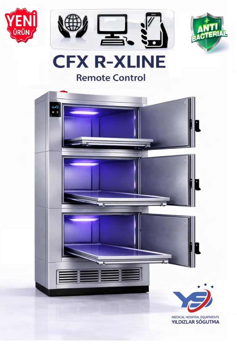 3 üniteli morg dolabı ile çoklu saklama çözümü. Paslanmaz çelik, dijital kontrollü soğutmalı morg ünitesi. Fiyat teklifi ve kurulum alın.