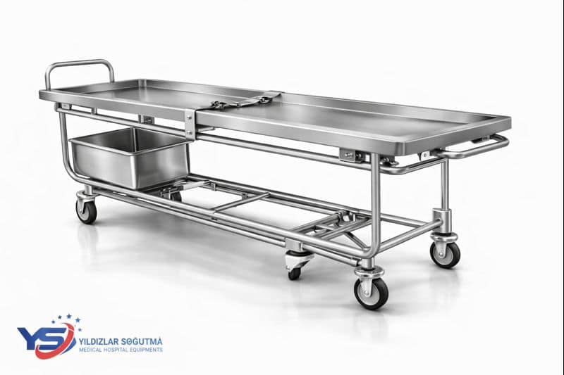 Cenaze Taşıma Arabası (Paslanmaz Krom Çelik)
