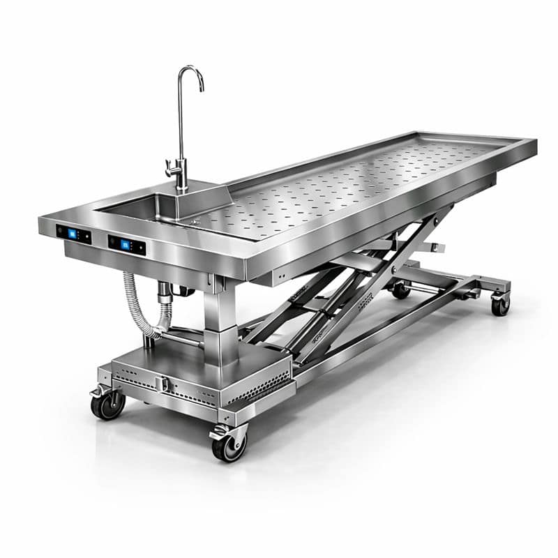 Otomatik Yükselip Alçalan Otopsi/Diseksiyon Masası (Paslanmaz)